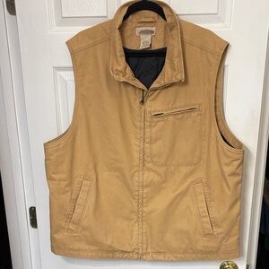 LL Bean Men's Tan Heavy Vest. Size XXL. Great condition.